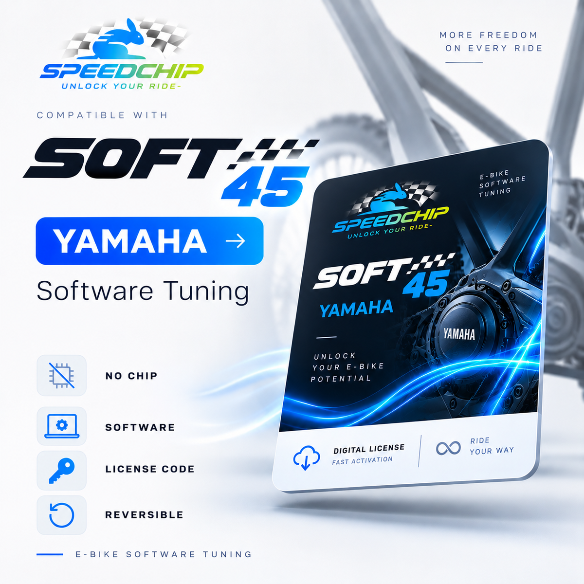 YAMAHA Soft MY powyżej 2016 EN/FR Remote Programming - 45km/h