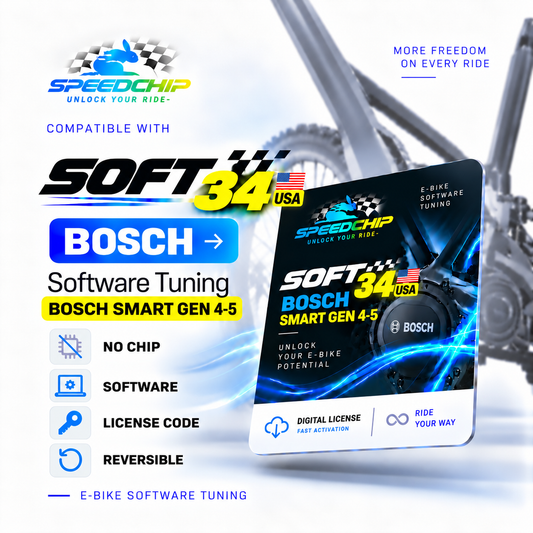 PROMO EN/FR BOSCH Smart Gen 4-5 SOFT USA 32km/h Tuning, logiciel - sans file d'attente en 5 minutes !